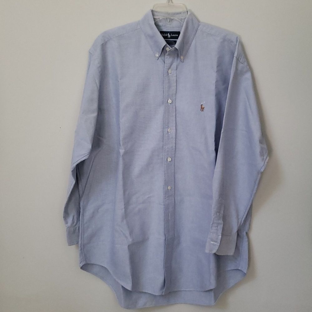 Ralph Lauren Shirt Mens 16.5 Yarmouth Cotton Colored Polo Player